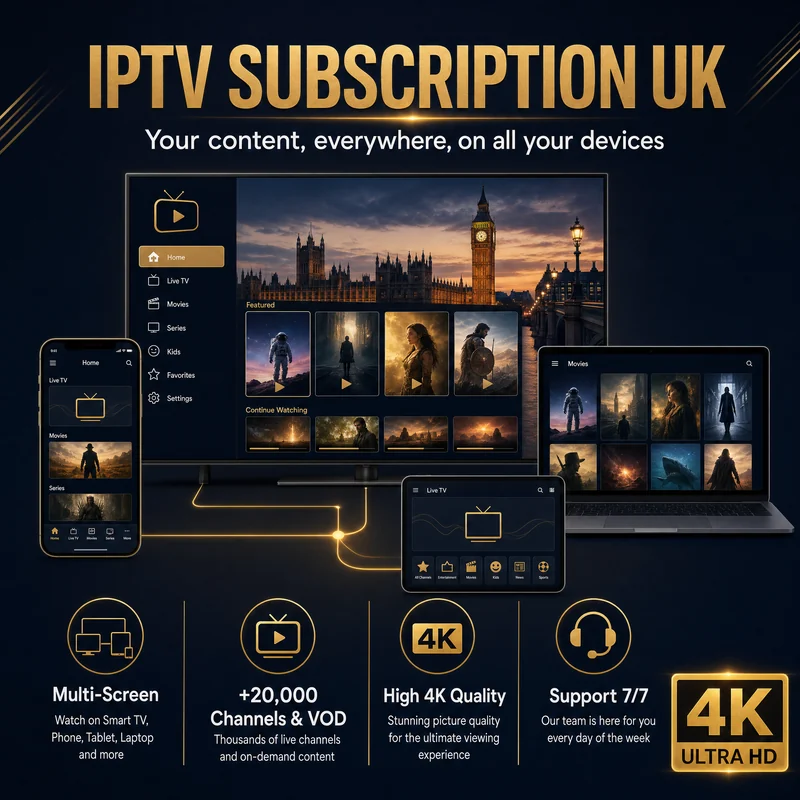 Abonnement IPTV Strong 4K France compatible Smart TV